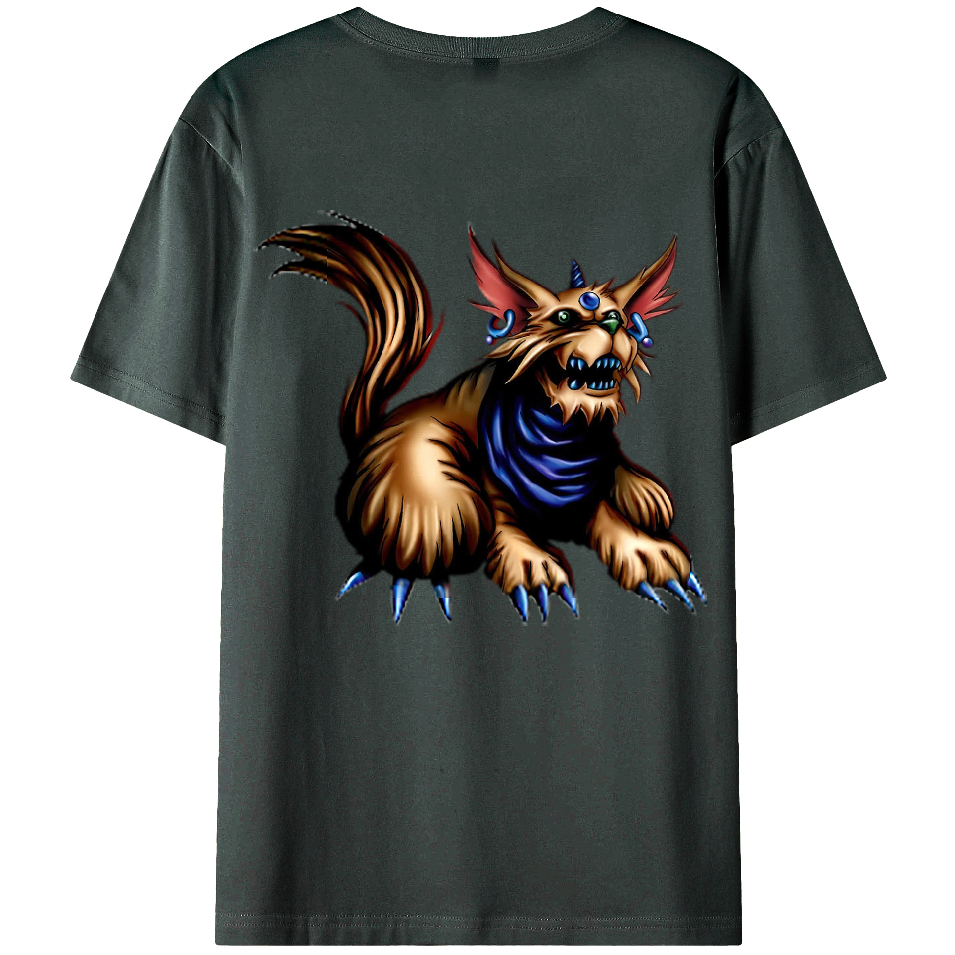 （画像用） 遊☆戯☆王 Yu-Gi-Oh! 綿100％ メンズ半袖Tシャツ（バックプリント） 通気性
